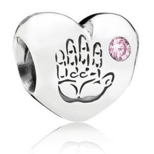 Pandora Baby Girl Heart Pink Charm